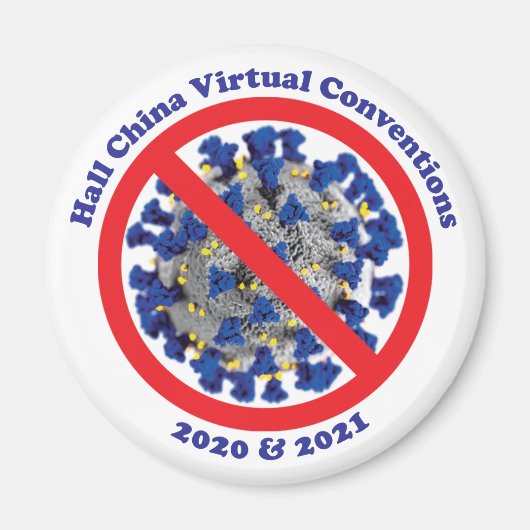 Hall China No Covid Magnet (Voorkant)