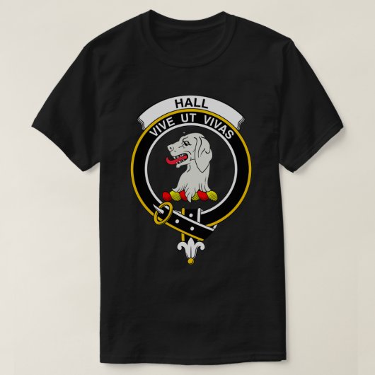 Hall Crest Tartan Clan Scottish Clan T-shirt (Design voorkant)