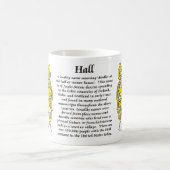 Hall Family Coat of Arms a mok (Center)