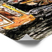 "Hall Family Corn Roast" gekleurd potlood Poster (Hoek)