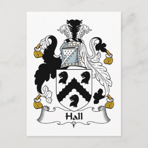 Hall Family Crest Briefkaart