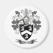 Hall Family Crest Coat of Arms Magneet (Voorkant)