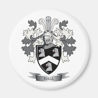 Hall Family Crest Coat of Arms Magneet