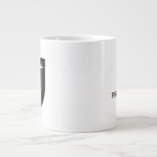 Hall Family Crest Grote Koffiekop (Voorkant)