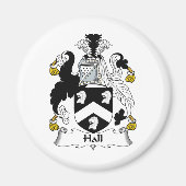 Hall Family Crest Magneet (Voorkant)