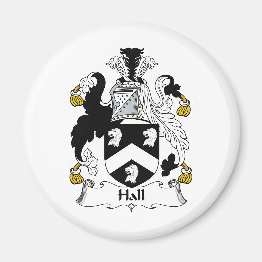 Hall Family Crest Magneet (Voorkant)