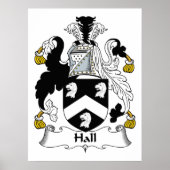 Hall Family Crest Poster (Voorkant)