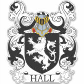 Hall Family Crest Sticker (Voorkant)