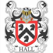 Hall Family Crest Sticker (Voorkant)