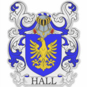 Hall Family Crest Sticker (Voorkant)