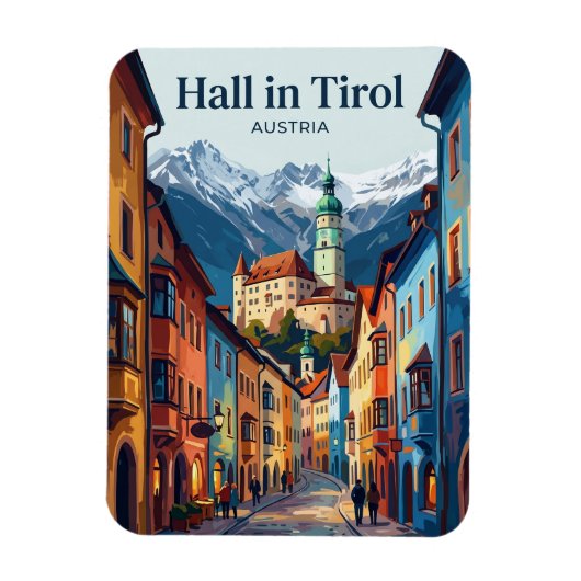 Hall in Tirol Oostenrijk Magneet (Verticaal)