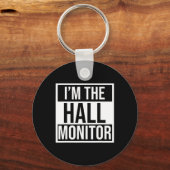 Hall Monitor Gift Terug naar School Student Sleutelhanger (Achterkant)