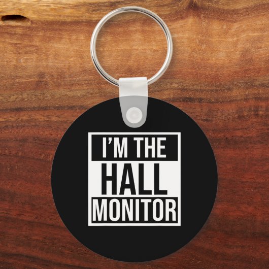 Hall Monitor Gift Terug naar School Student Sleutelhanger (Voorkant)