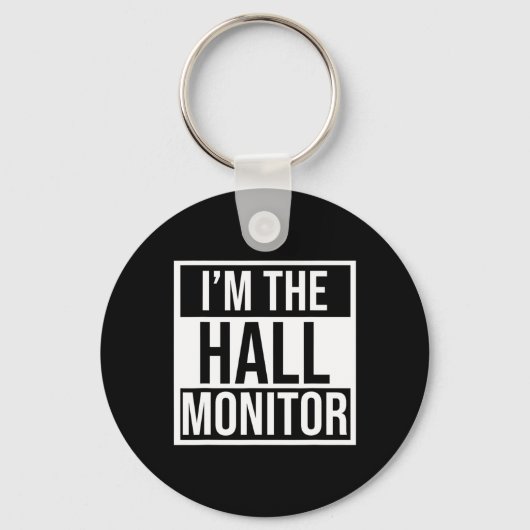 Hall Monitor Gift Terug naar School Student Sleutelhanger (Achterkant)