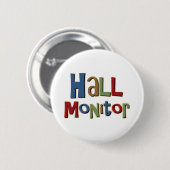 Hall Monitor kleurig Ronde Button 5,7 Cm (Voorkant /achterkant)