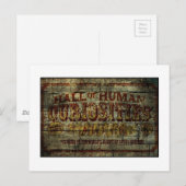 Hall of Human Curiosities  Banner Briefkaart (Voorkant / Achterkant)