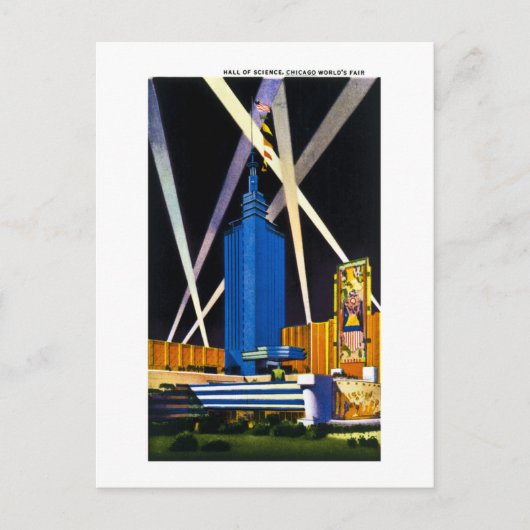 Hall of Science, Chicago World's Fair Briefkaart (Voorkant)