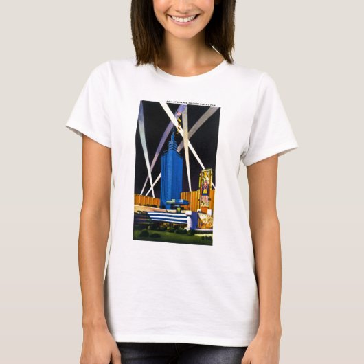 Hall of Science, Chicago World's Fair Retro T-shirt (Voorkant)