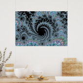 Hall of Swirls - Fractal Poster (Keuken)