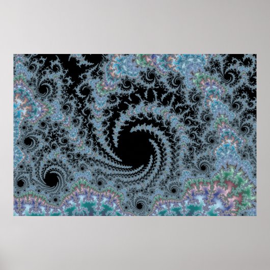 Hall of Swirls - Fractal Poster (Voorkant)