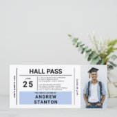 Hall Pass Afstudeerder Party Blue High School Uitn (Staand voorkant)