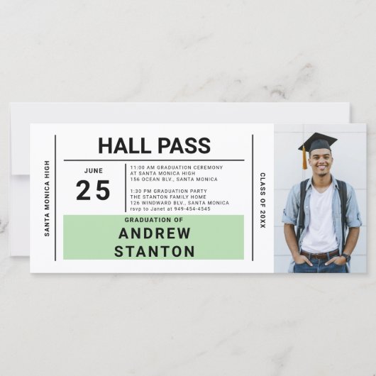 Hall Pass Afstudeerder Party Green High School Uit (Voorkant)