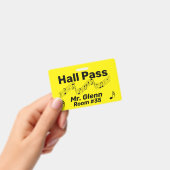 Hall Pass Music Theme Badge (Handheld)