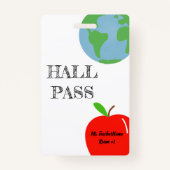 Hall Pass Persoonlijk Badge (Voorkant)