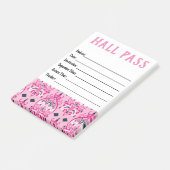 Hall Pass Post-it® Notes (Schuin)