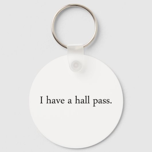 Hall Pass Sleutelhanger (Voorkant)
