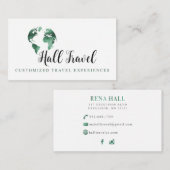 Hall Travel Visitekaartje (Voorkant / Achterkant)