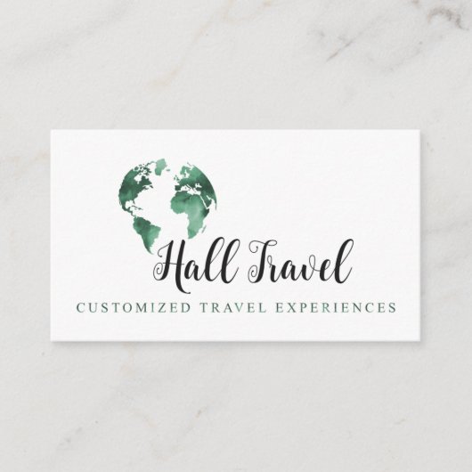 Hall Travel Visitekaartje (Voorkant)