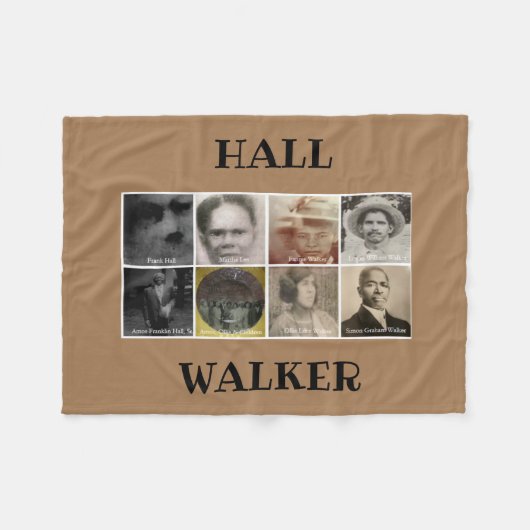 HALL WALKER BROWN FLEECE Blanket (Voorkant (Horizontaal))