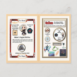 Hallam Wizard - Hafnium Element Briefkaart