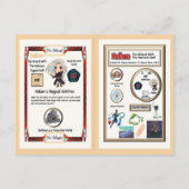 Hallam Wizard - Hafnium Element Briefkaart (Achterkant)