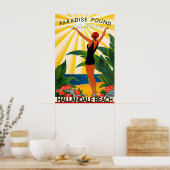 Hallandale Beach Florida Broward County Reis Poster (Keuken)