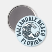 Hallandale Beach, Florida Magneet (Voorkant / Achterkant)