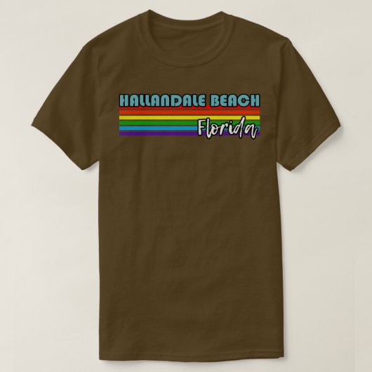 Hallandale Beach Florida trots  Hallandale Beach L T-shirt (Design voorkant)