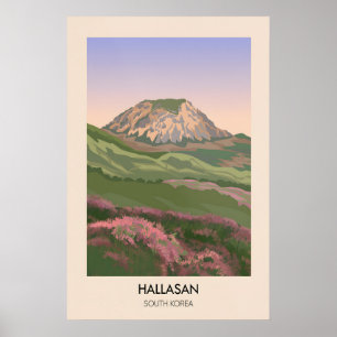 Hallasan Zuid-Korea Reisposter Poster