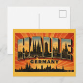 Halle Duitsland Marktkirche Briefkaart (Voorkant / Achterkant)
