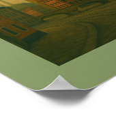 Halle Duitsland Stad Kunst Poster (Hoek)