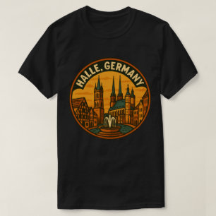 Halle Duitsland Stadstorens T-shirt