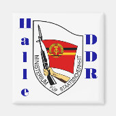 Halle, Oost-Duitsland Stasi Magnet DDR DDR (Voorkant)