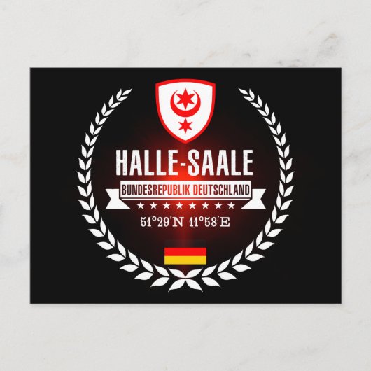 Halle-Saale Briefkaart (Voorkant)