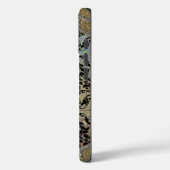 Halleesham Elegant Damask Monogram Case-Mate iPhone Case (Achterkant / Links)