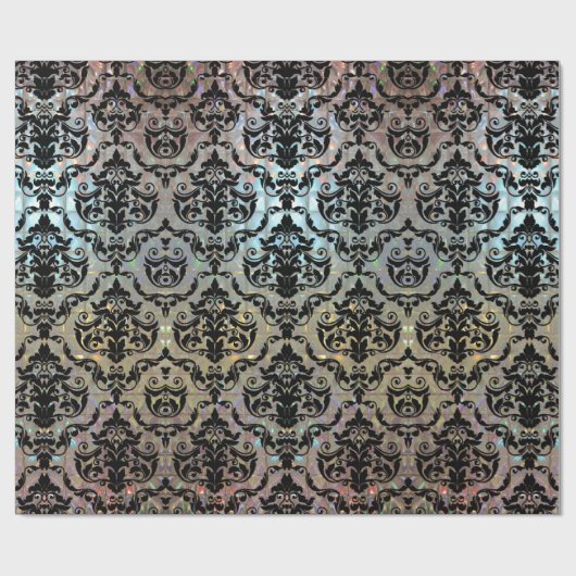 Halleesham Elegant Large Damask 15 ft Cadeaupapier (Vlak)