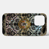 Halleesham Pattern II Elegant Monogram Case-Mate iPhone Case (Achterkant (horizontaal))