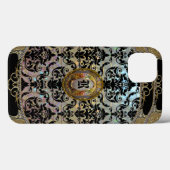 Halleesham Pattern II Elegant Monogram Tough Case-Mate iPhone Case (Achterkant (horizontaal))
