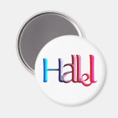 Hallel.png Magneet (Voorkant / Achterkant)