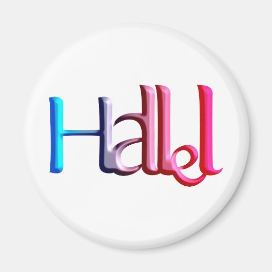 Hallel.png Magneet (Voorkant)